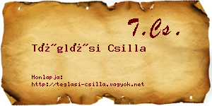 Téglási Csilla névjegykártya